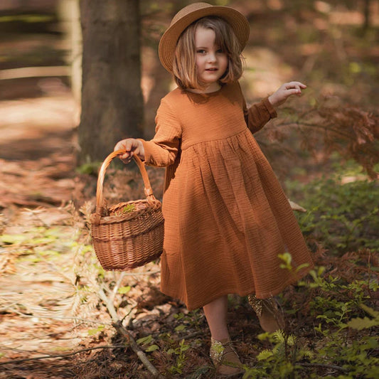 100% Cotton Retro Girl Dress – Autumn edition!