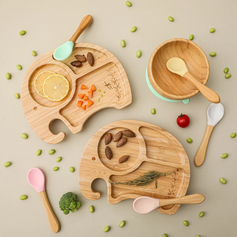 Bamboo Buddies: Safe Feeding 4 piece Dinner Set