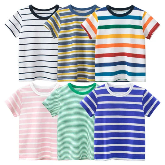 Boys Striped Short Sleeve  T-Shirt