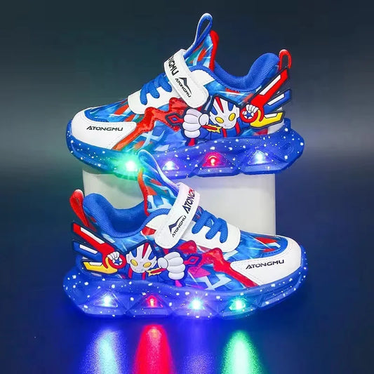 GlowStride Boys' LED Sneakers