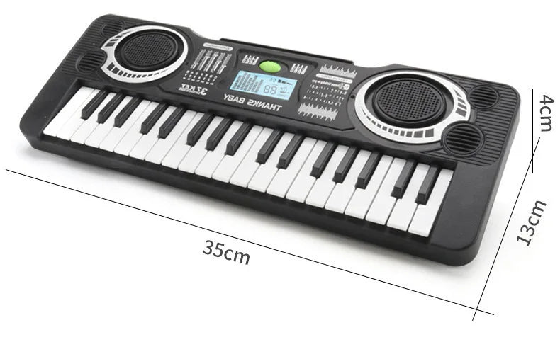 Portable 37 Keys Digital Keyboard LED Display Digital Electronic Piano Children Musical Instrument Kids Educational Toy